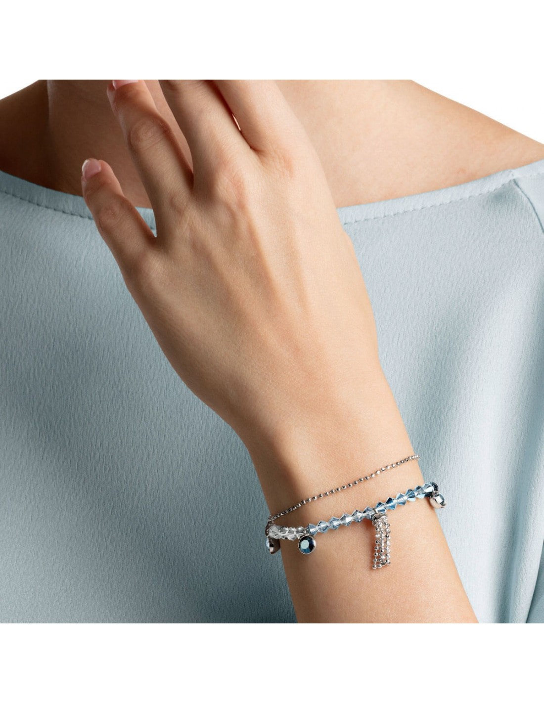 Bracelet Swarovski Ocean View, plaqué rhodium