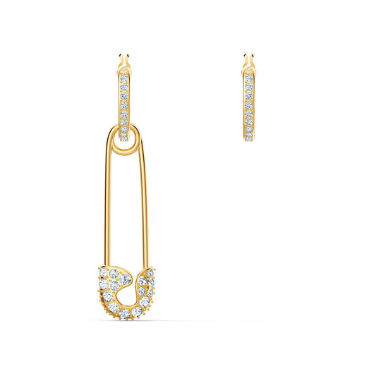 Boucles d'oreilles Swarovski Créoles So Cool, métal doré